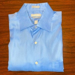 👔Men’s Wrinkle Free Long Sleeve Dress Shirt w/Pocket Size 16 Neck 32/33 Sleeve